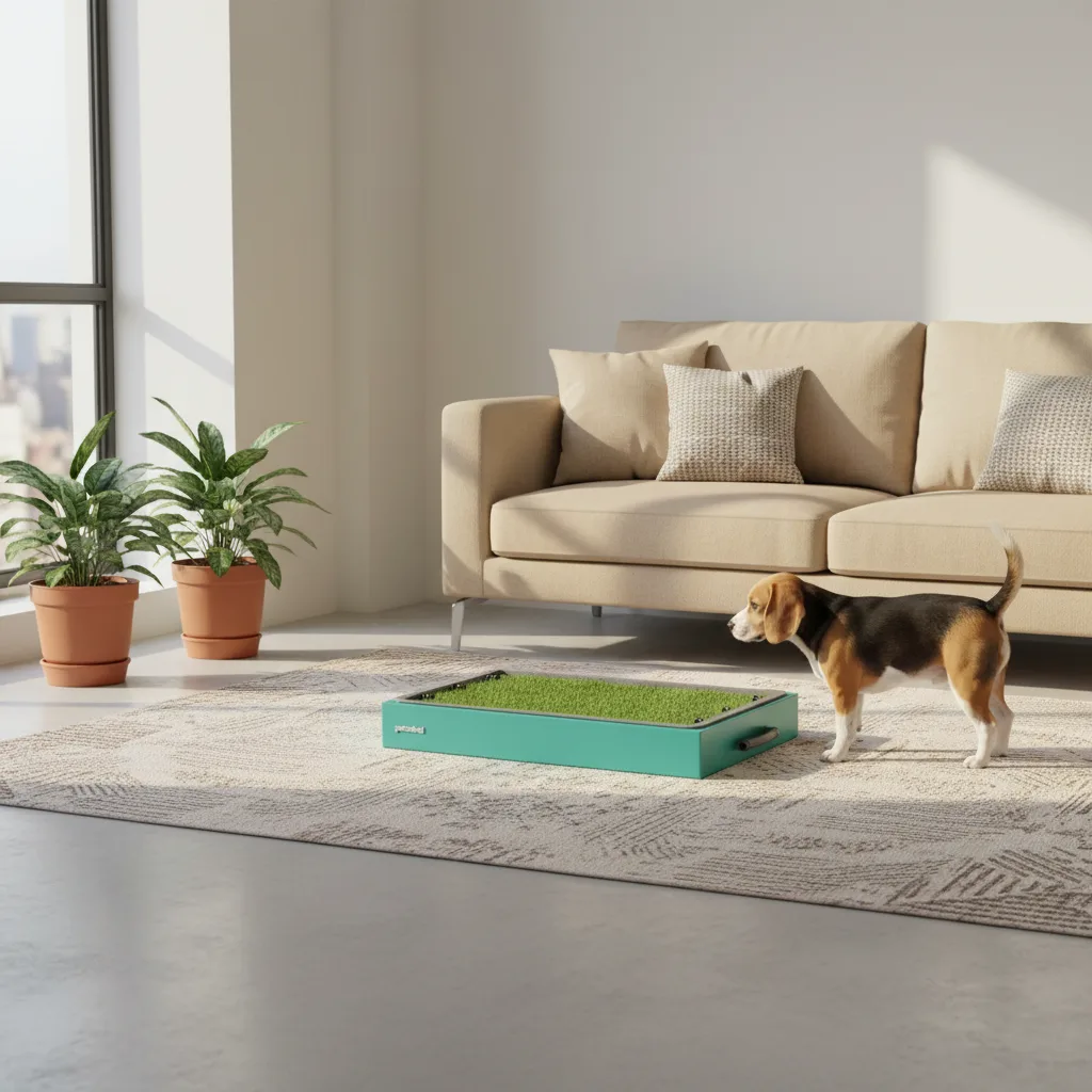 Cuboid Pro in Egyptian apartment with beagle